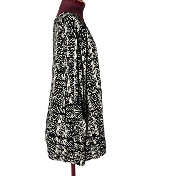 Lucky Brand 3X Top Shirt Womens Plus Size Black Aztec Print Flowy Boho NWOT - Picture 6 of 11